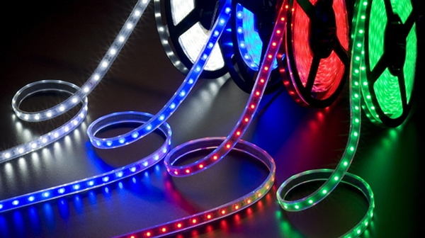 spools of LED strip lights