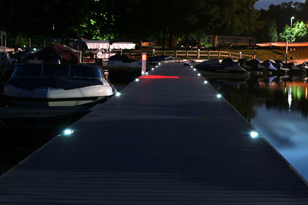 parallel dock light layout
