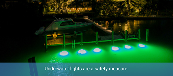 underwater lights are safety measure