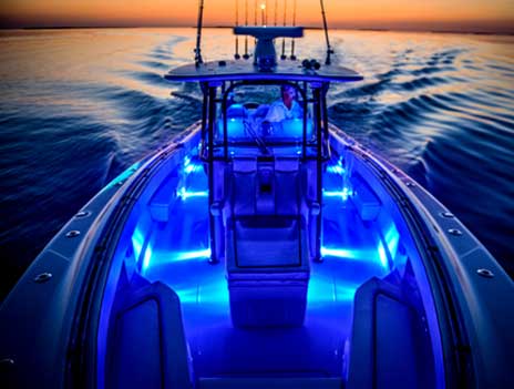 10PCS Blue 6 LED Marine Boat Lights 12V Cockpit Navigation Lighting Waterproof Boat Interior Lights Deck Courtesy Light Navigation Lights for Yacht Fishing Sailboat Kayak Pontoon Boat