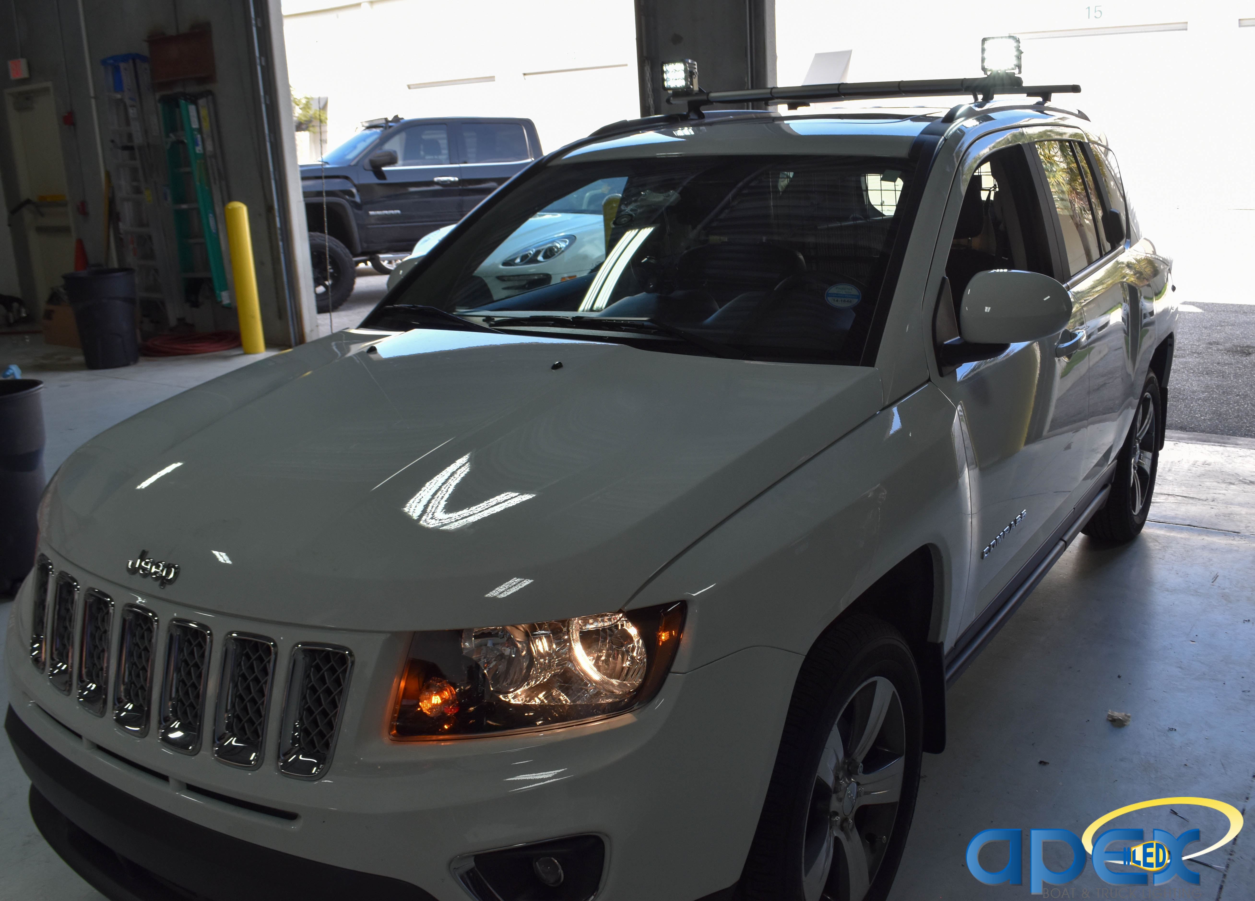 Rigid Industries Dually XL Installation on Jeep Compass ApexLighting